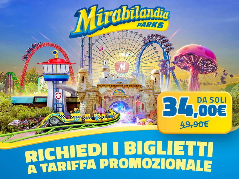Tariffa promozionale Mirabilandia 2026 da 34 euro